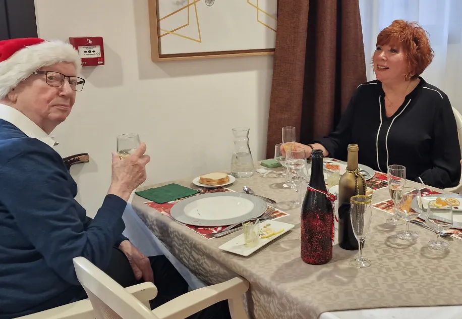 Repas de Noël à la résidence le clos Saint Jean 