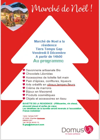 Festivités de Noël à la résidence Tiers Temps 