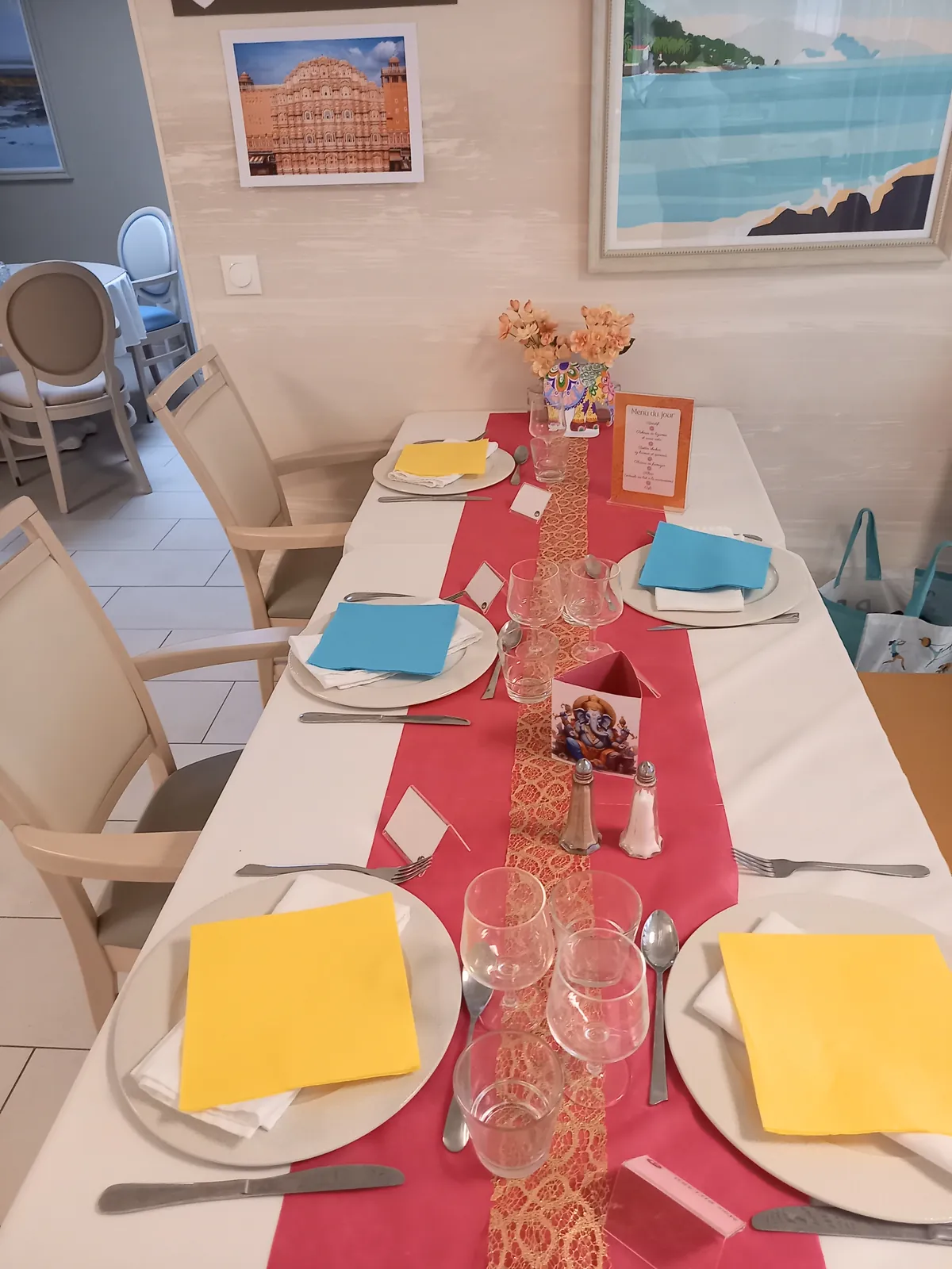 Repas thématique mensuel : on part en Inde !