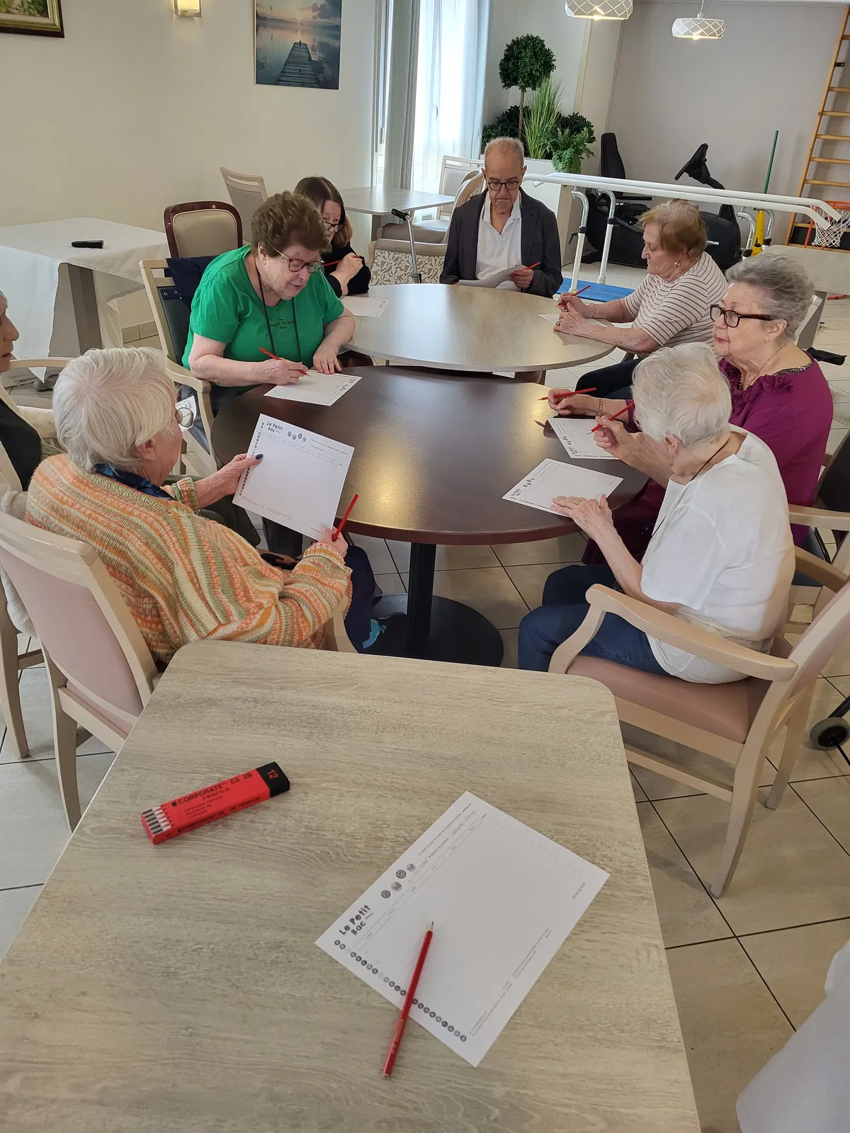 atelier petit bac a la résidence les adrets 
