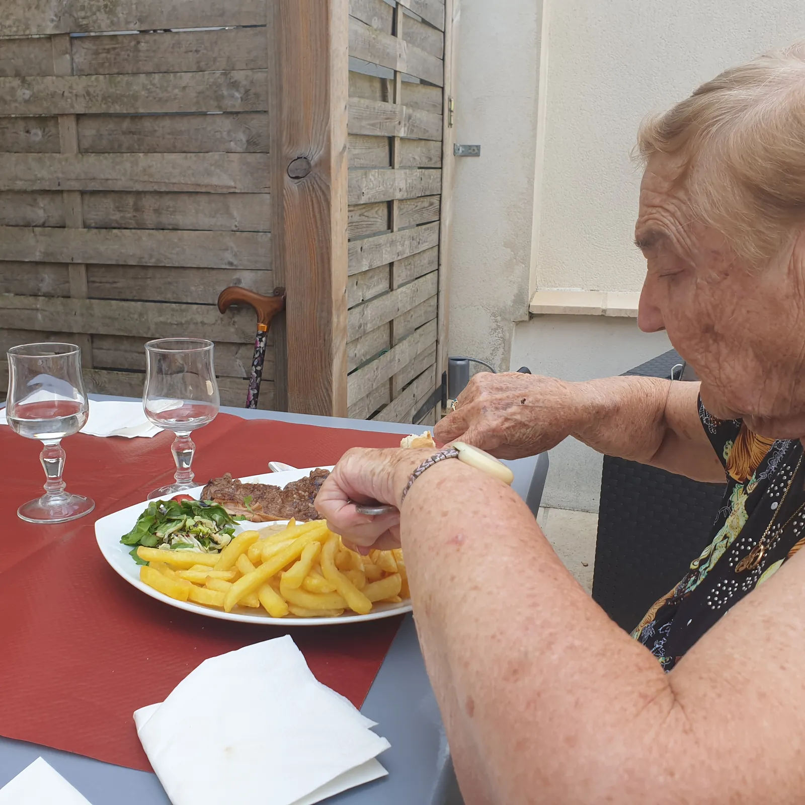 Sortie restaurant 