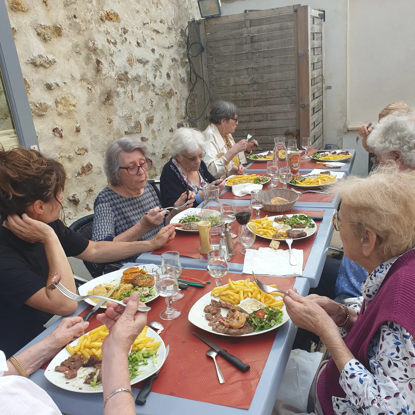 Sortie restaurant 