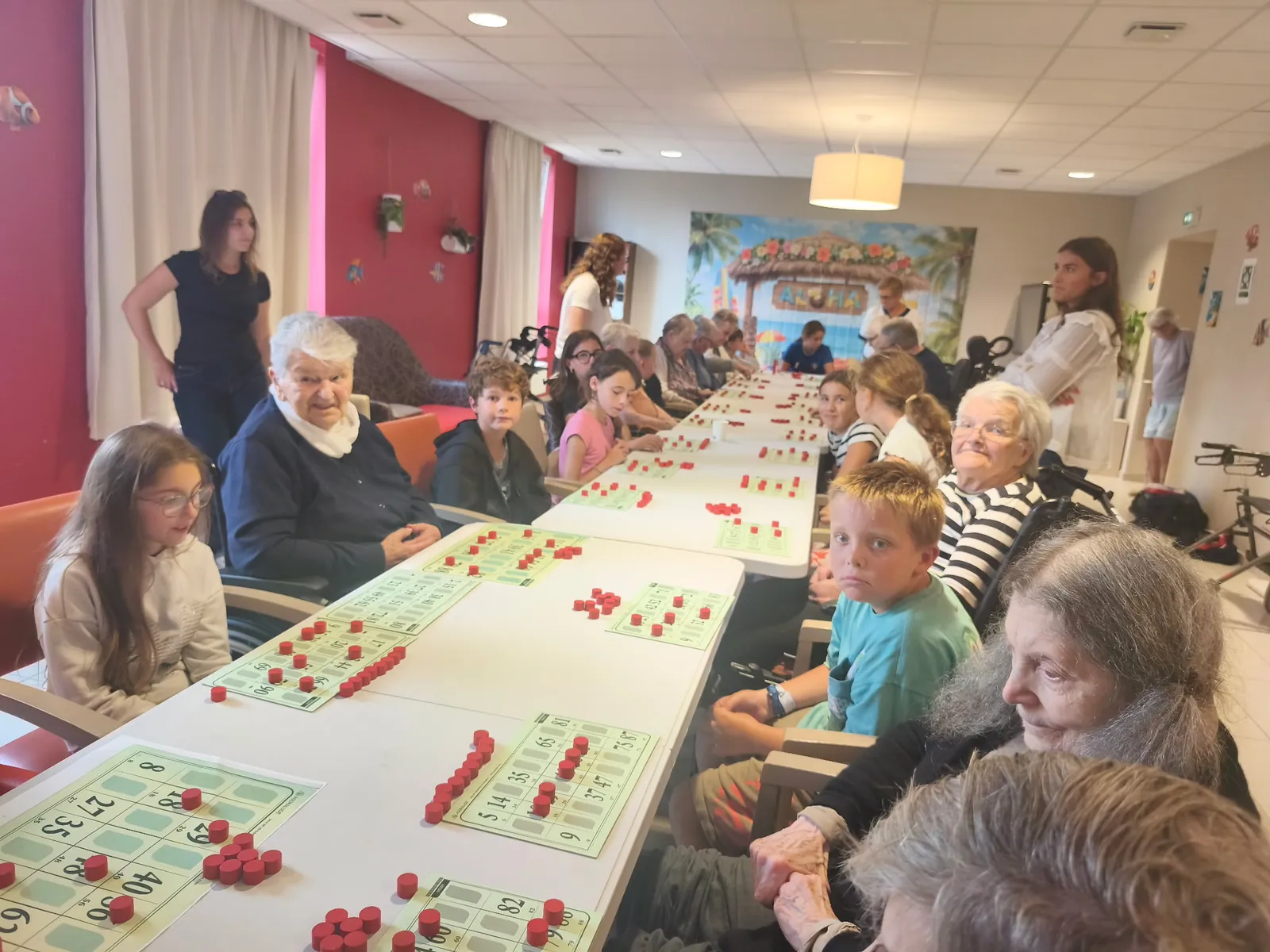 Un après-midi loto intergénérationnel 