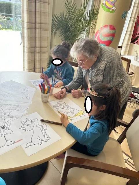 Chasse aux œufs avec les enfants des salariés 