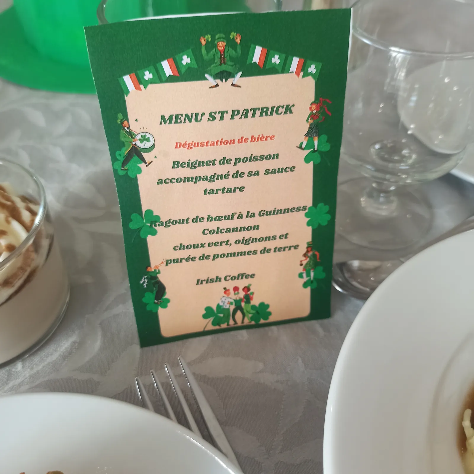 Repas saint Patrick 