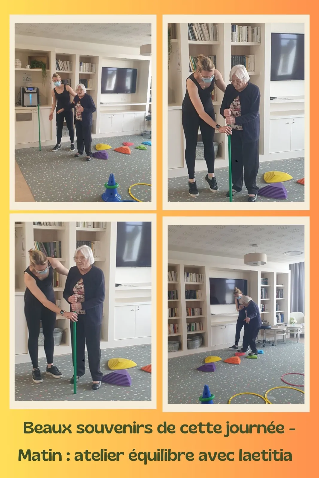 Jeudi 22 mai Matin Atelier équilibre avec Laetitia 