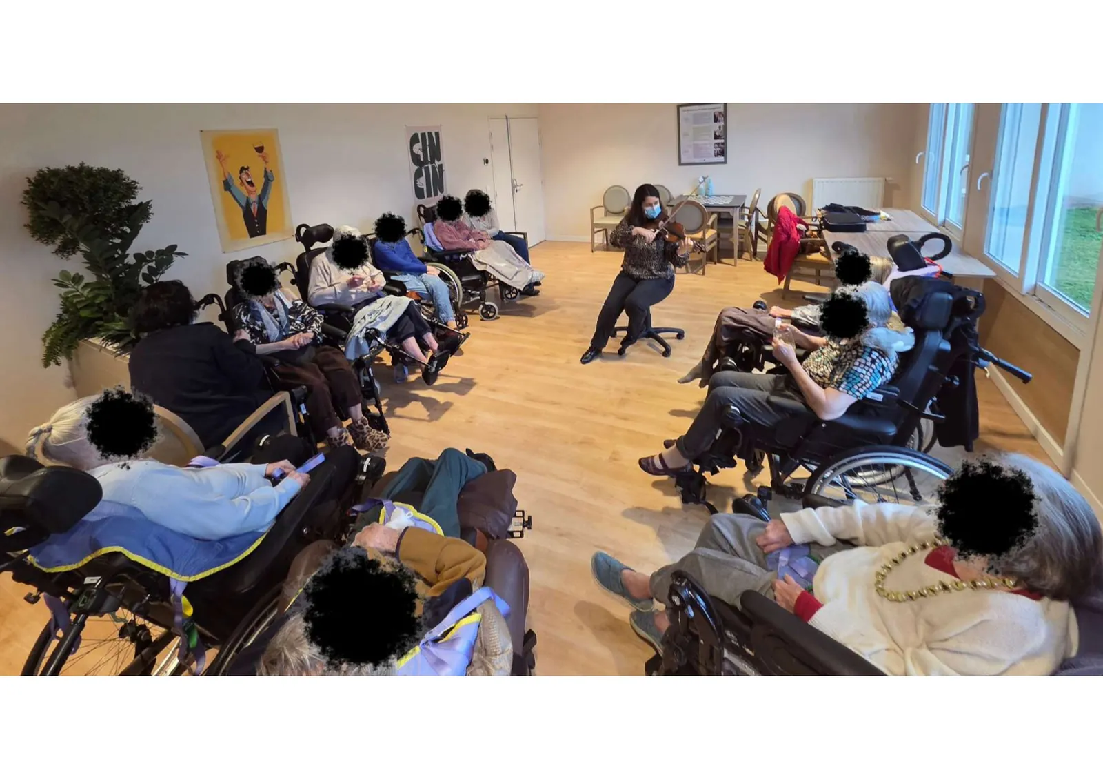 Quand le violon apaise – séance avec Cécile