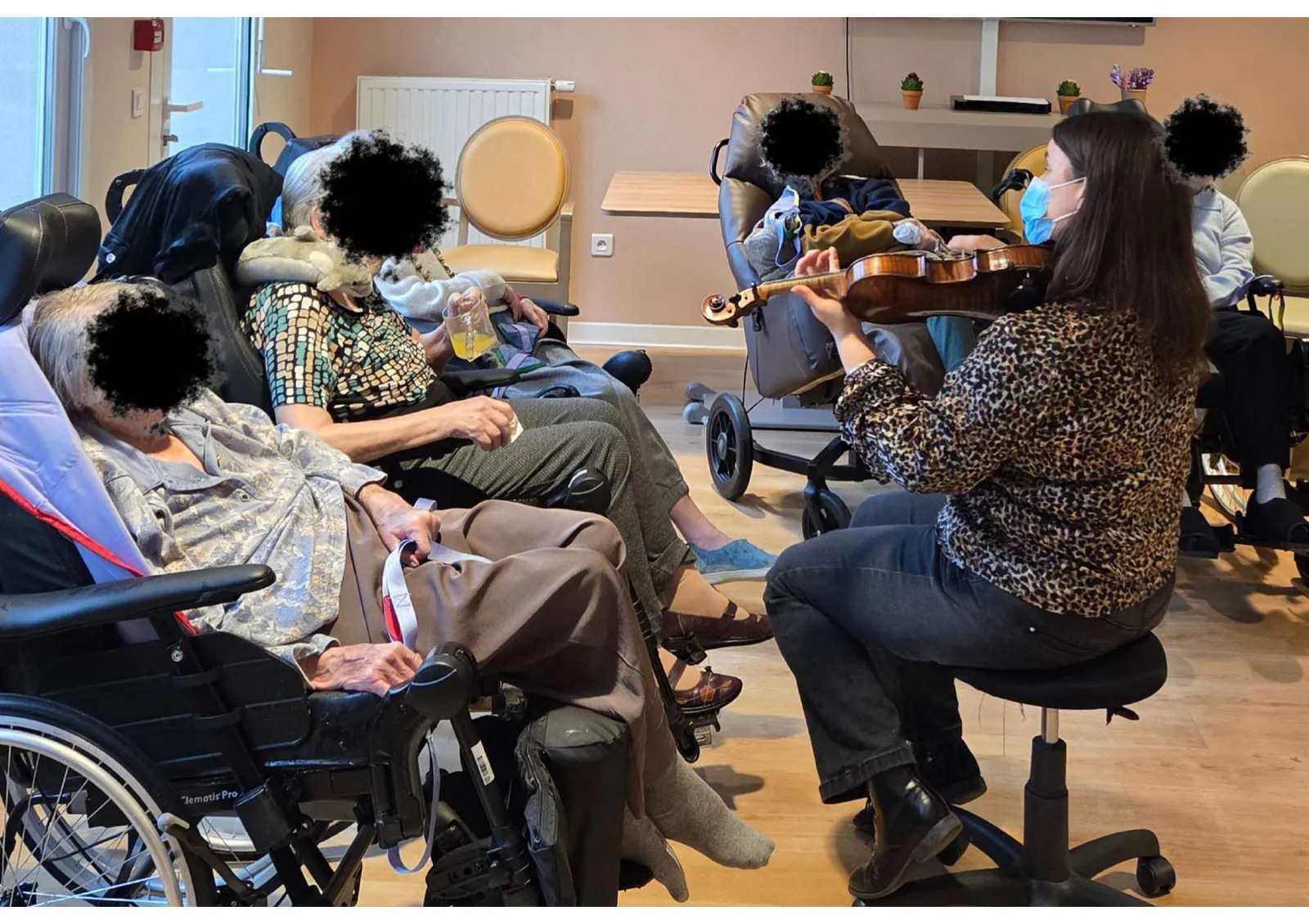 Quand le violon apaise – séance avec Cécile