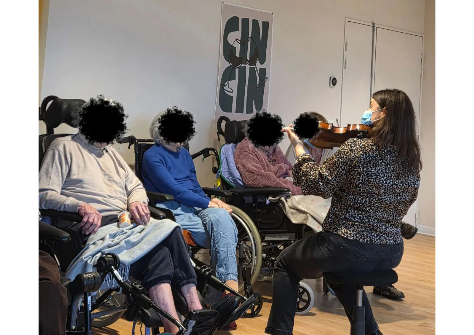 Quand le violon apaise – séance avec Cécile