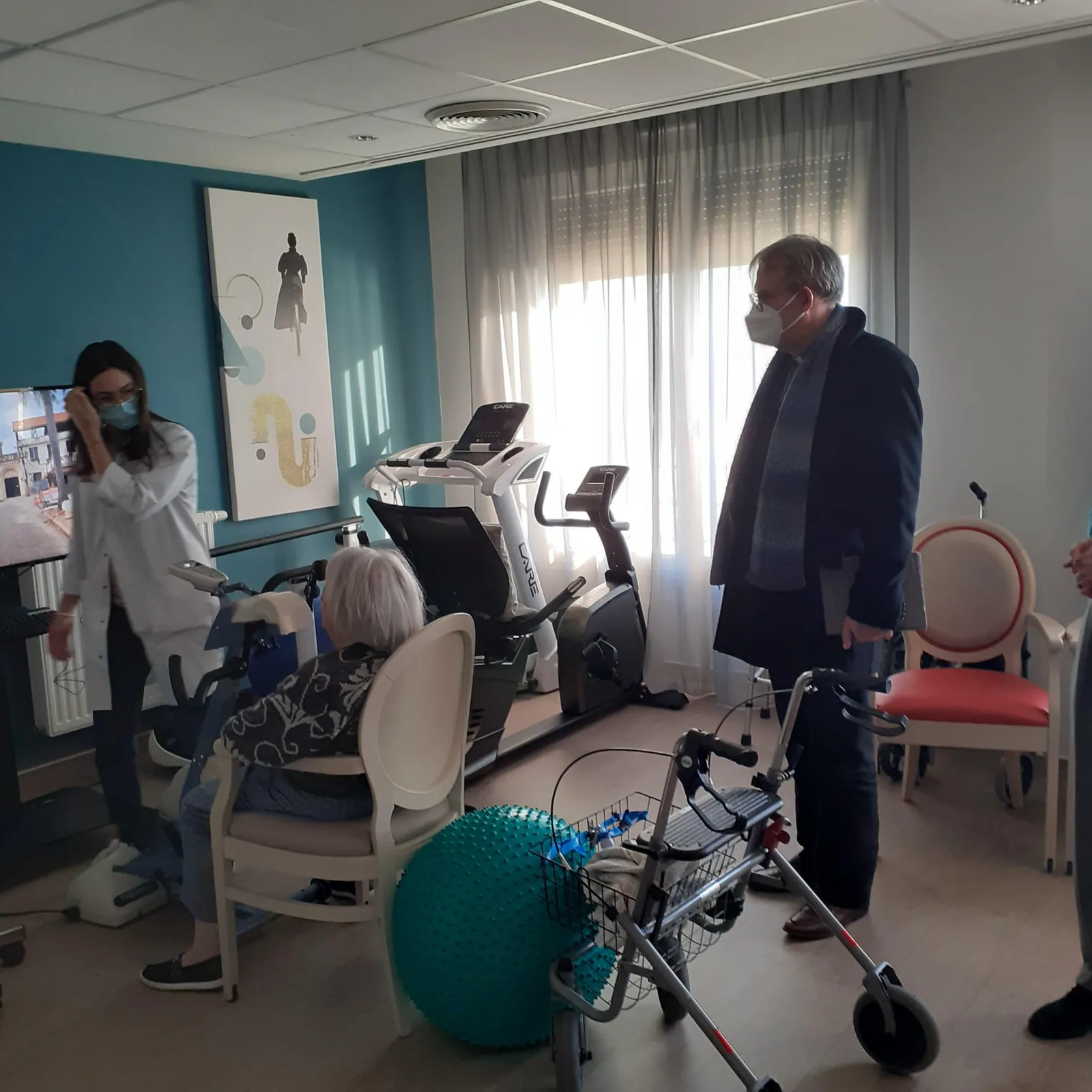 Visite de Monseigneur Blanchet - Résidence Clémentine Pitois