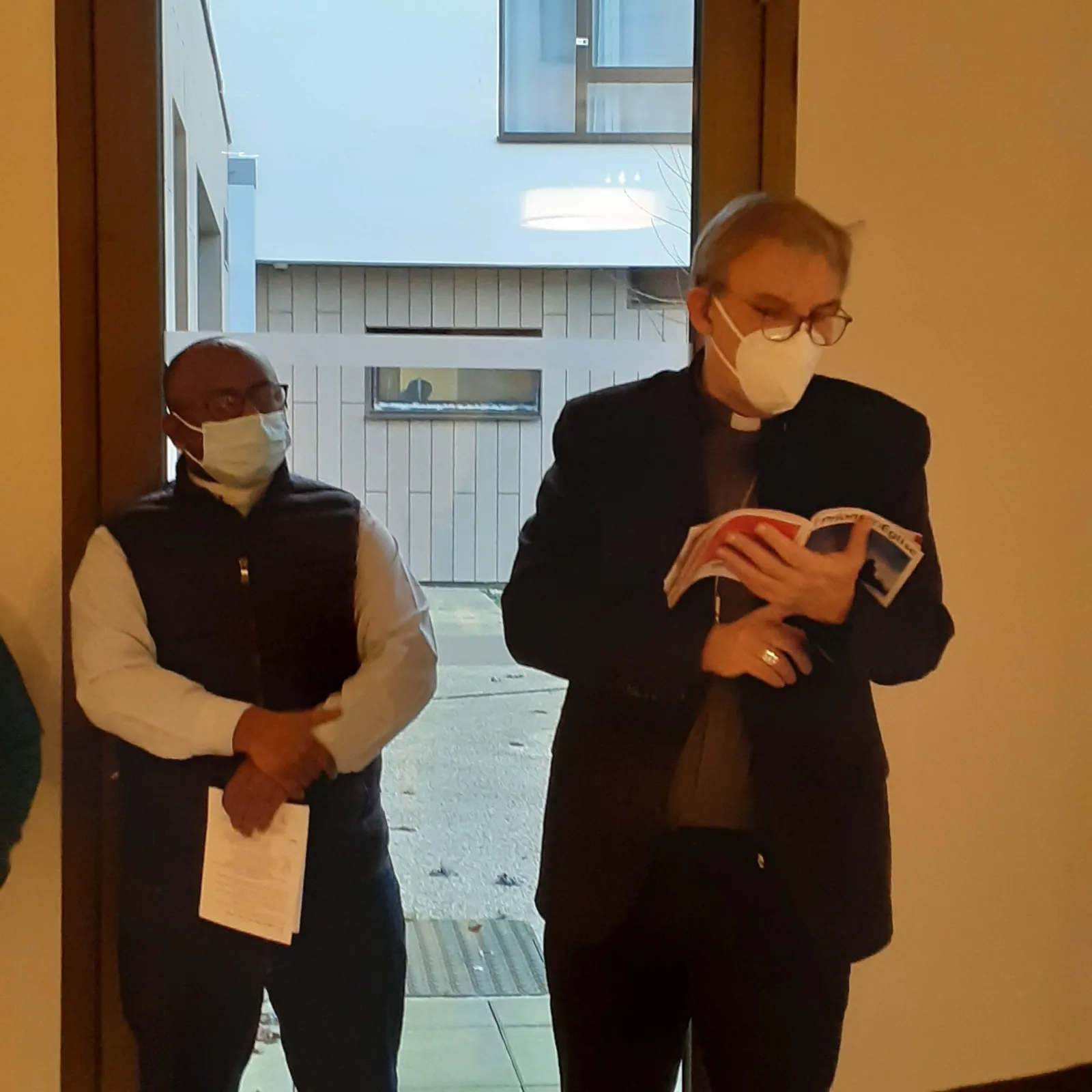 Visite de Monseigneur Blanchet - Résidence Clémentine Pitois