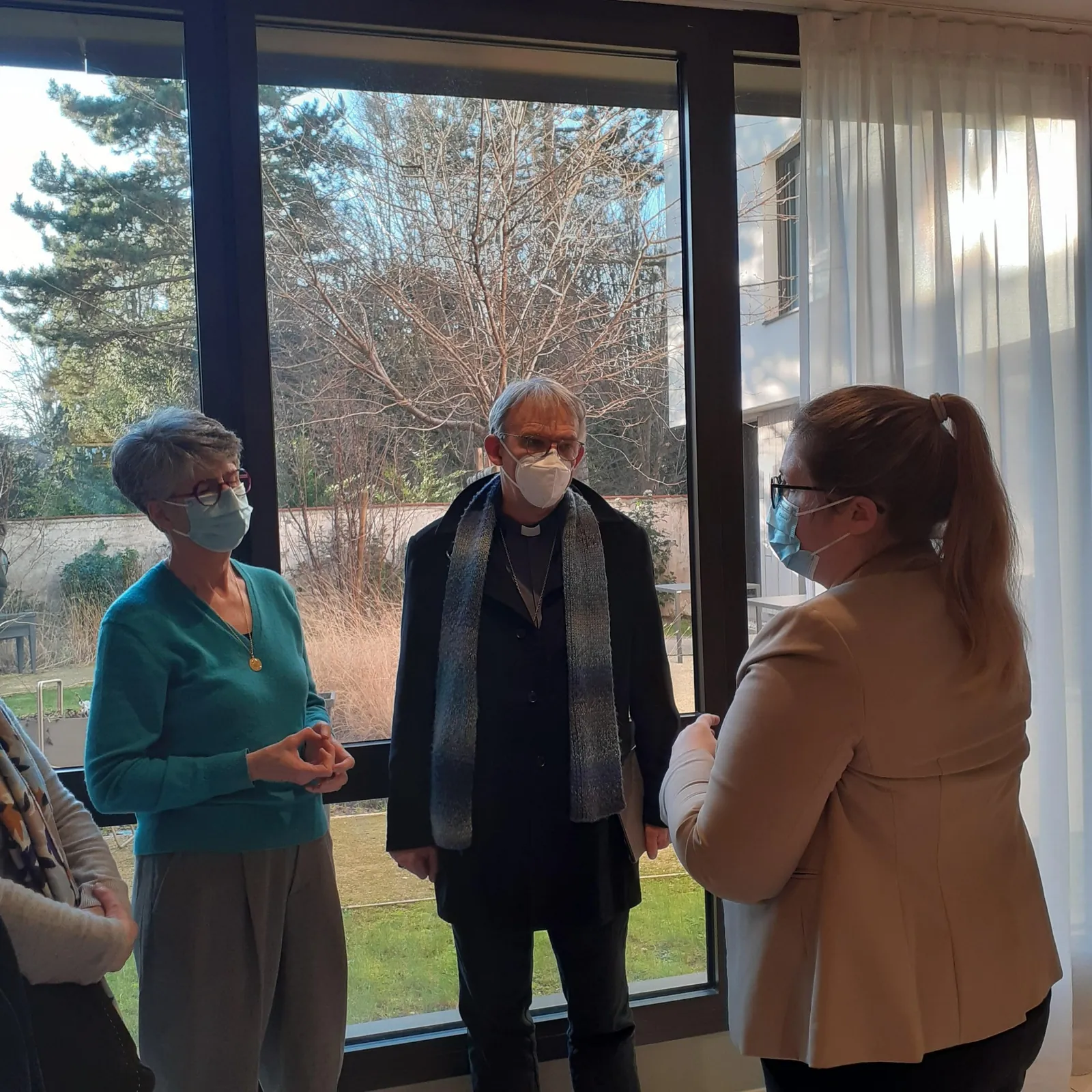 Visite de Monseigneur Blanchet - Résidence Clémentine Pitois