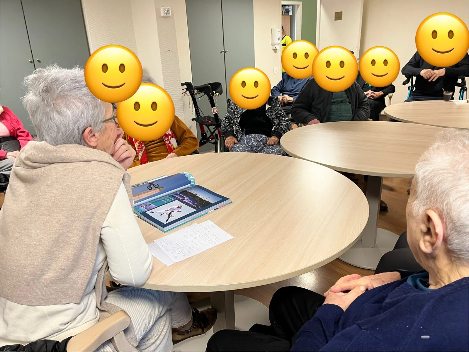 Un atelier sur le thème du sport animé par la fille d'un résident !