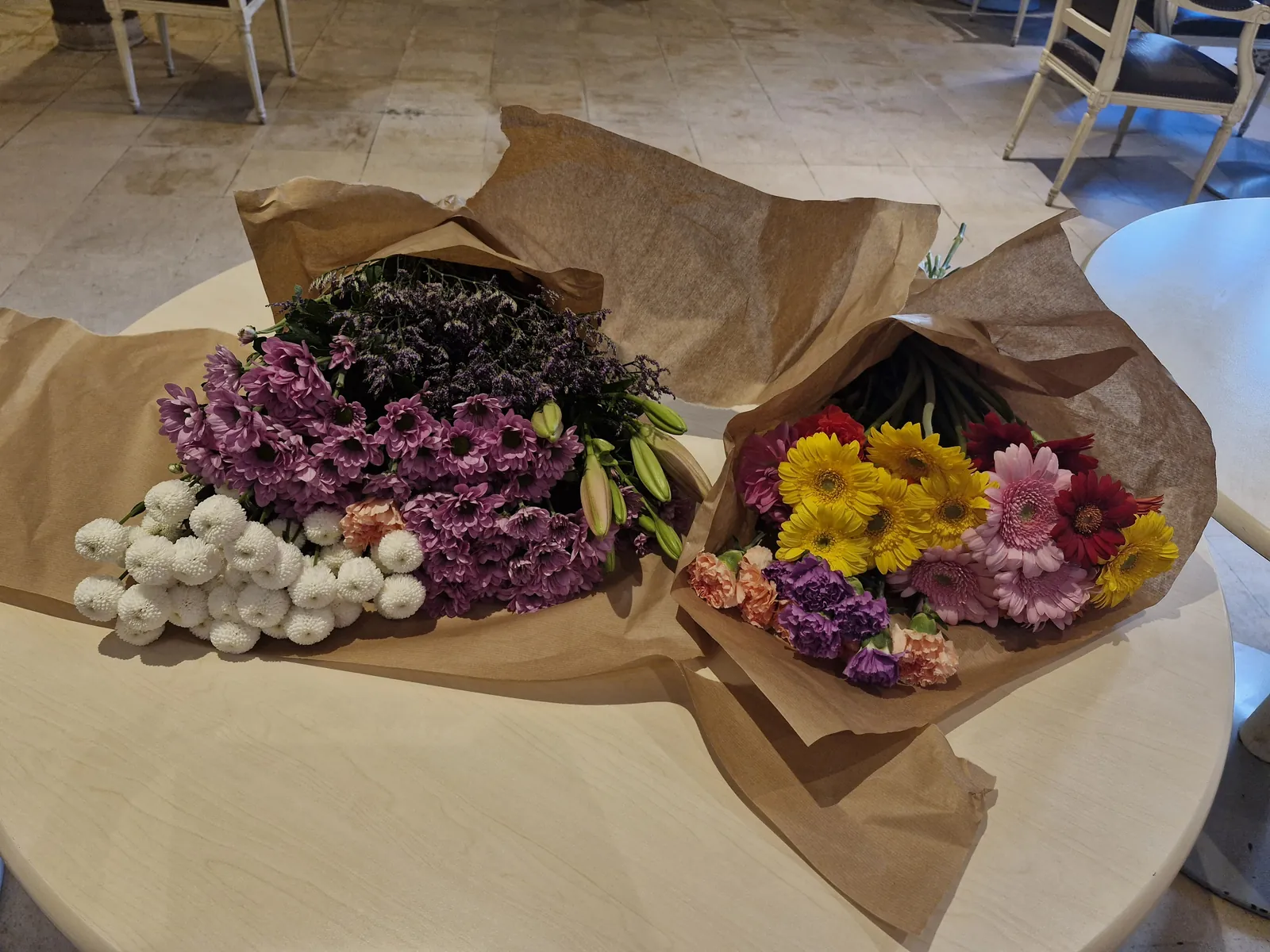Des bouquets pour (et par) les résidents ! 