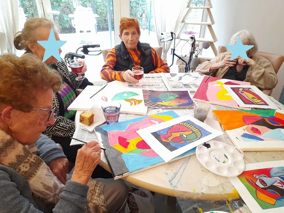 L'art' Mascarade à la maison de retraite les Vallières de Cagnes-sur-Mer 