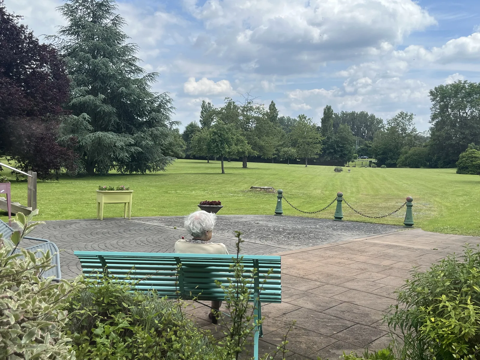 Repos dans le parc 