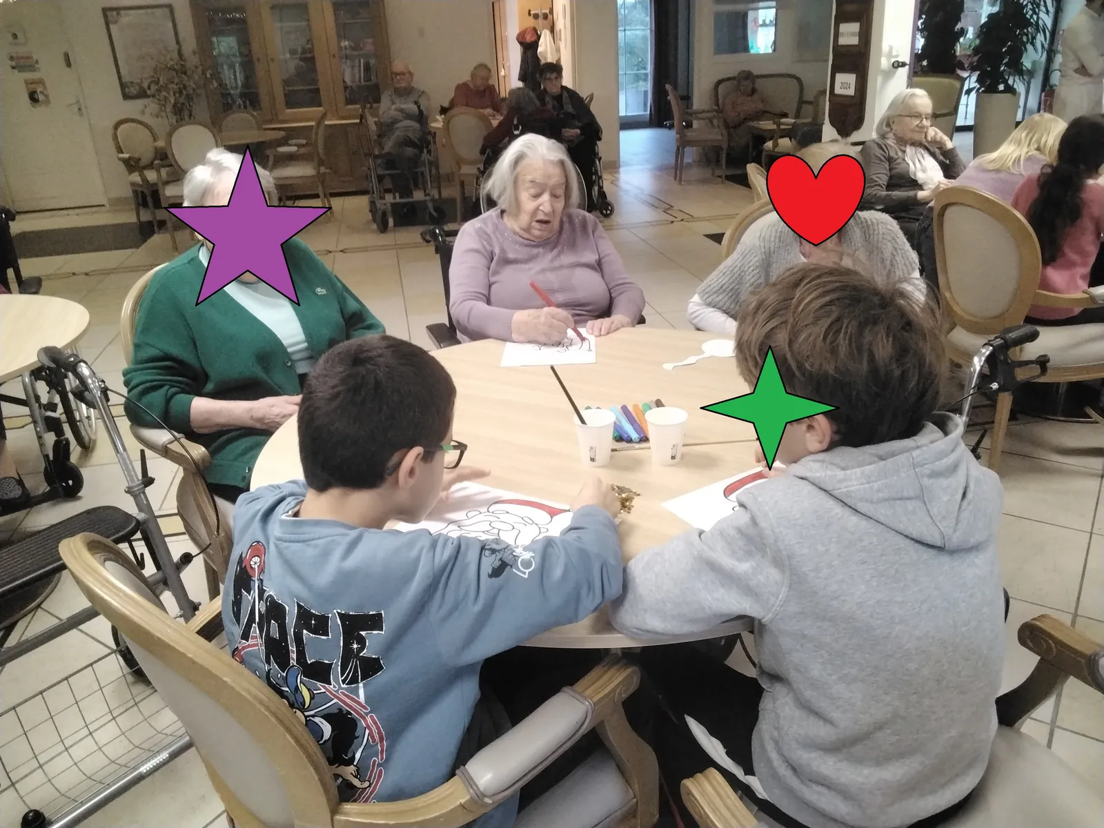 Un Noël intergénérationnel à l'EHPAD
