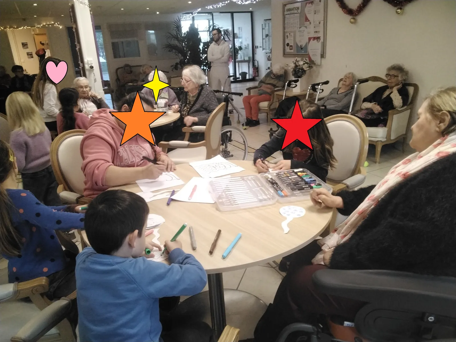 Un Noël intergénérationnel à l'EHPAD