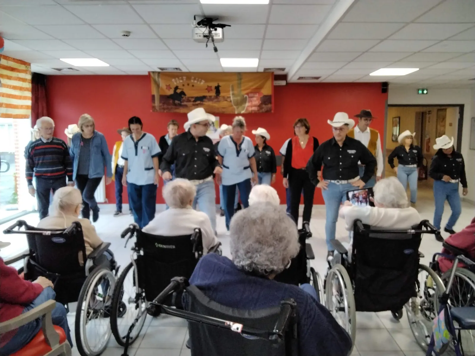 De la danse Country dans la résidence !