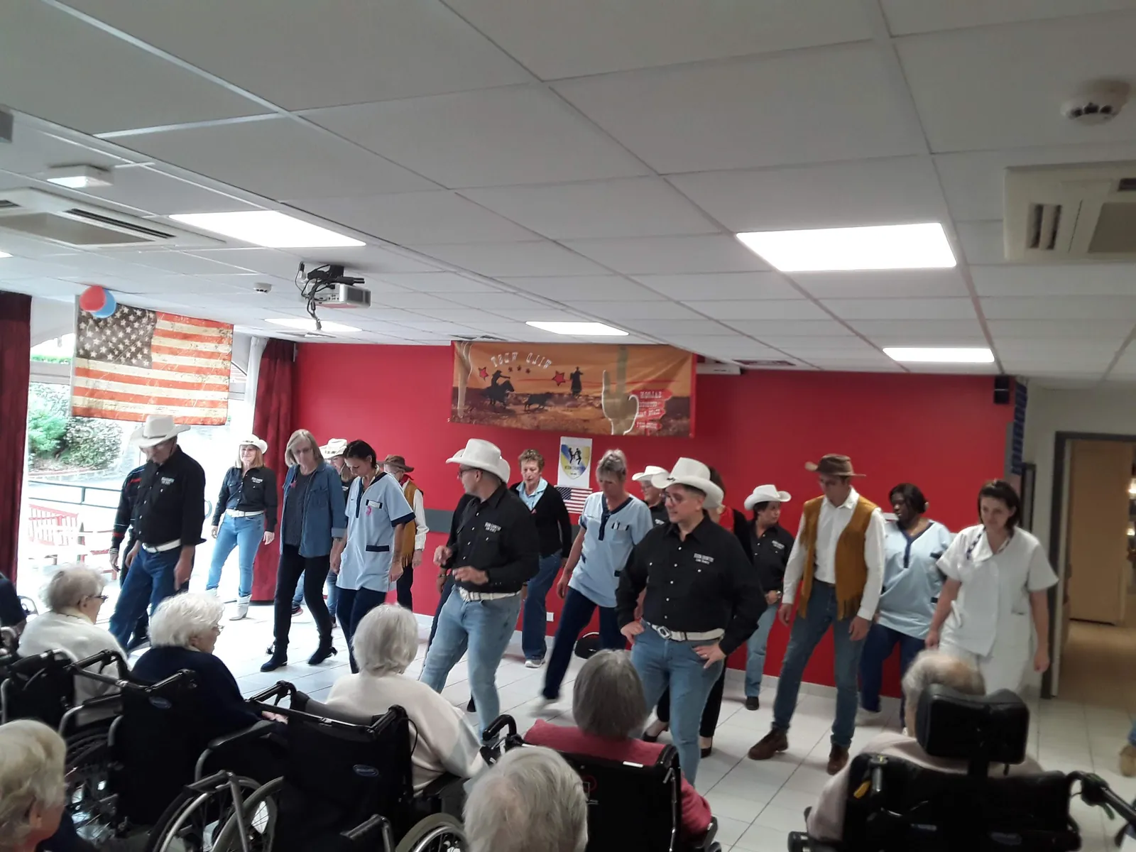 De la danse Country dans la résidence !