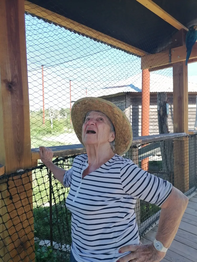 Les Tourterelles en immersion à Parrot World 