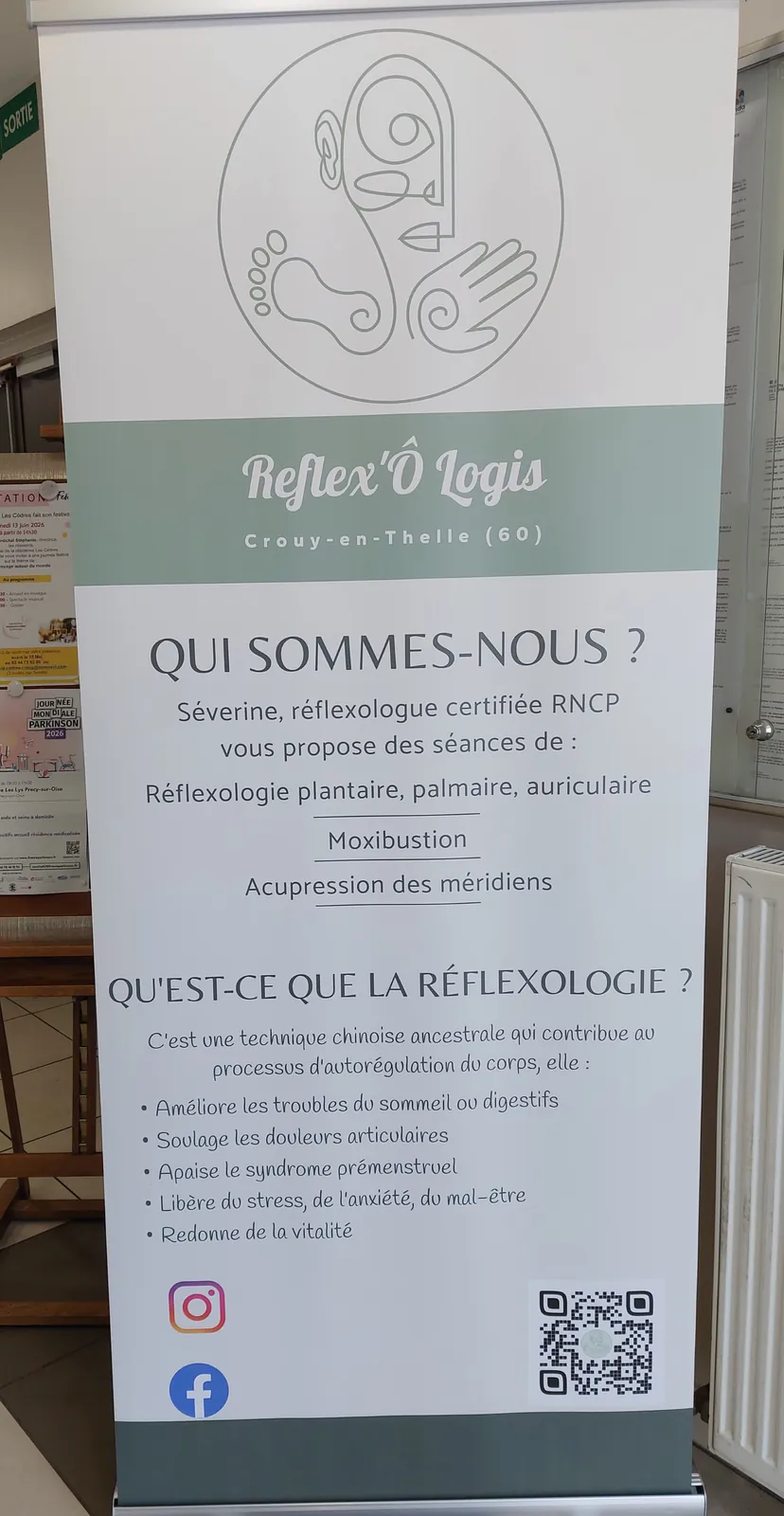 Séance de réflexologie dans le cadre du projet commission des financeurs CD Oise. 