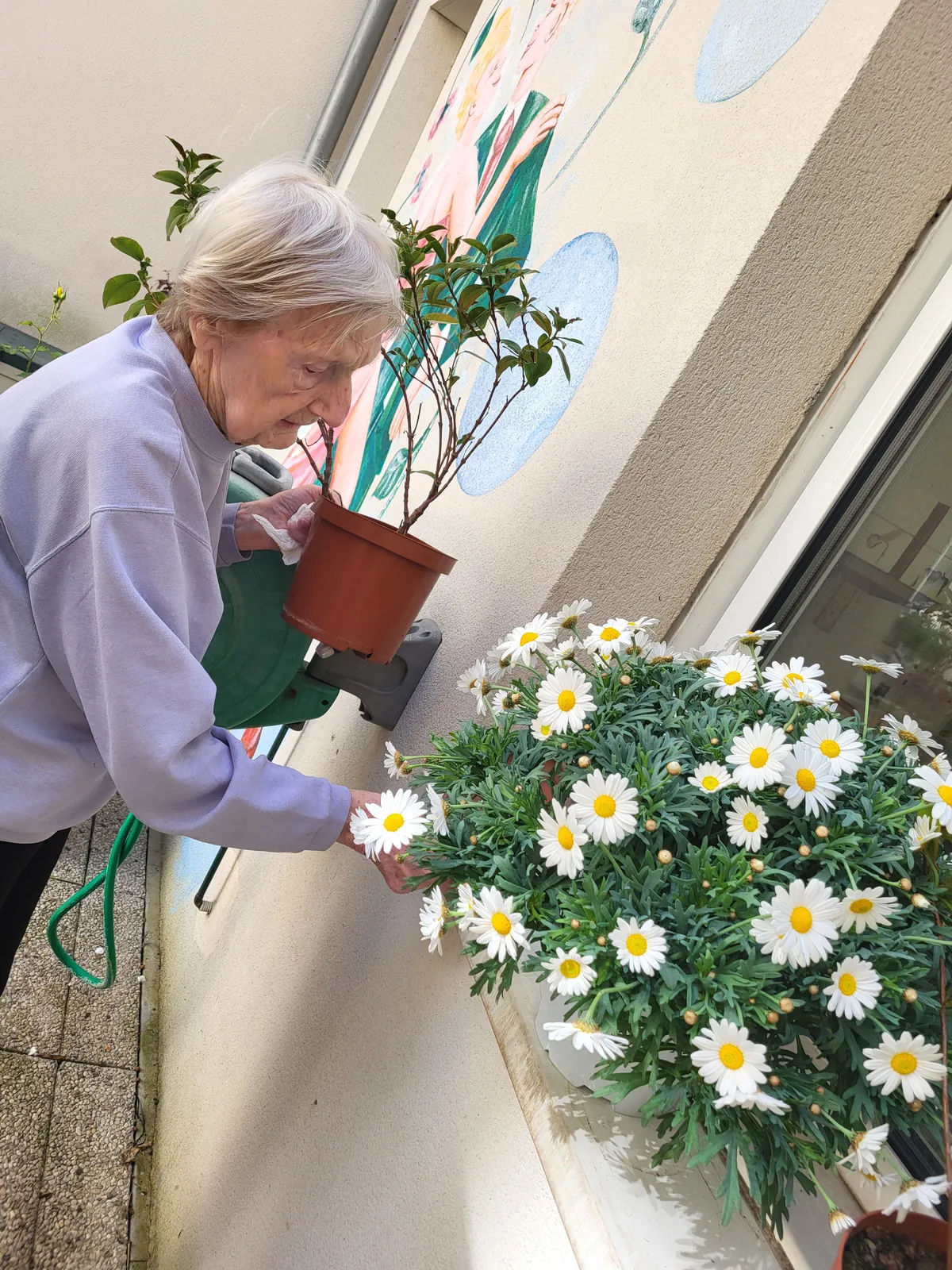 Atelier jardinage a La résidence les Adrets 