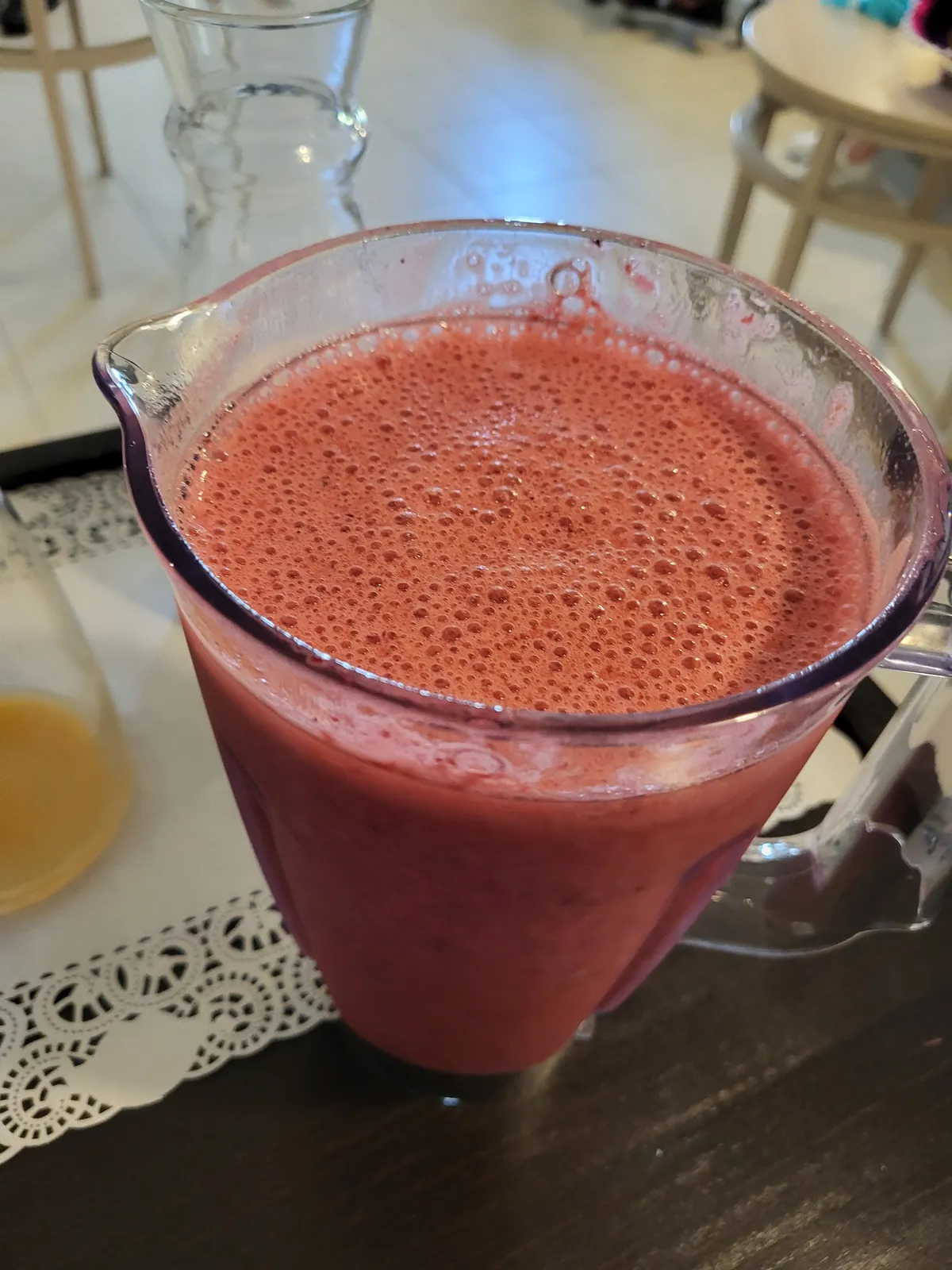 Atelier smoothies aux différents fruits Aux Adrets 