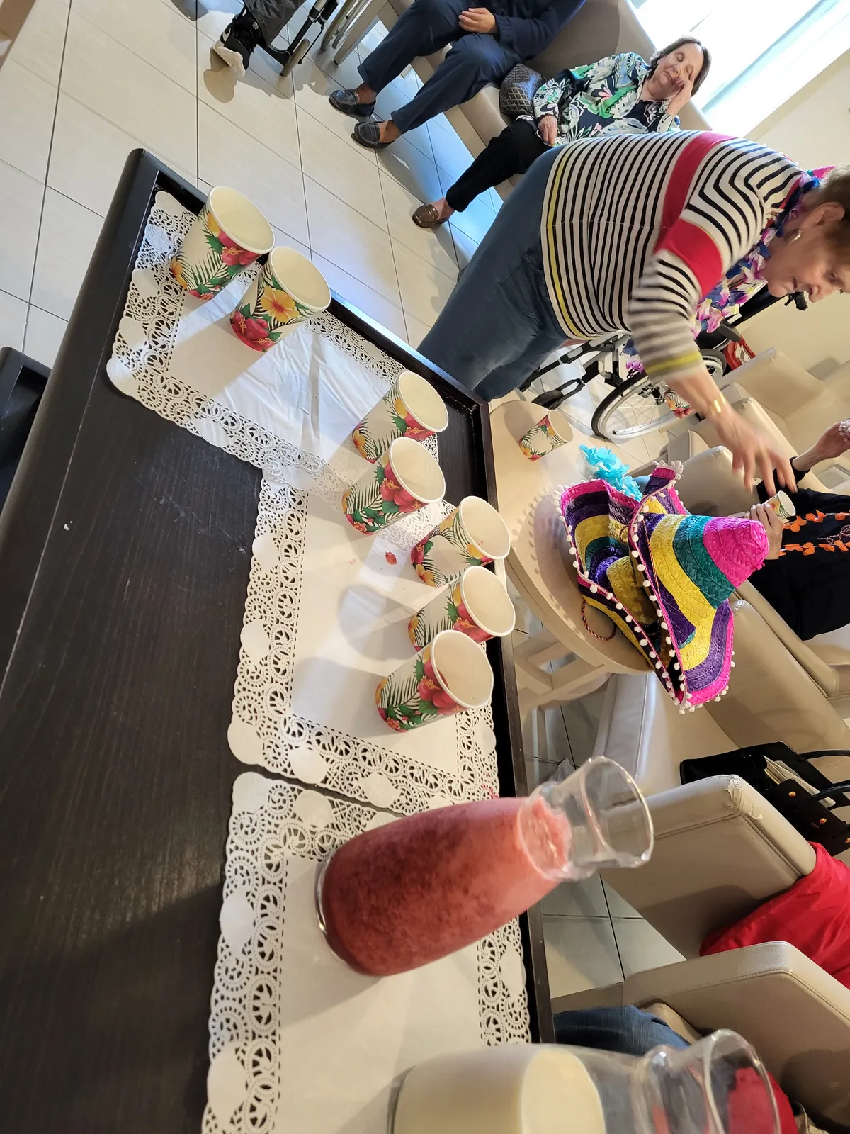 Atelier smoothies aux différents fruits Aux Adrets 