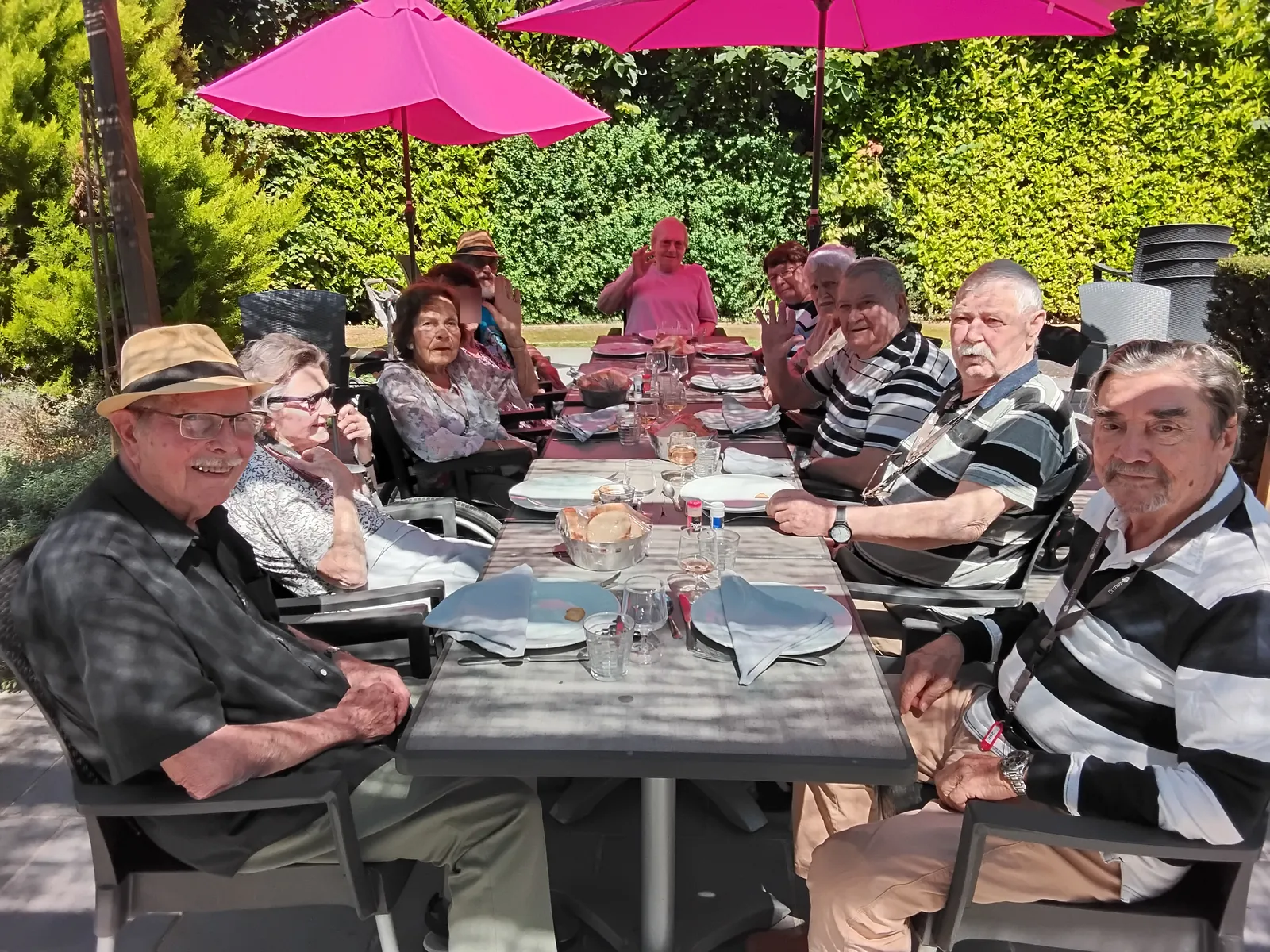 Repas en terrasse