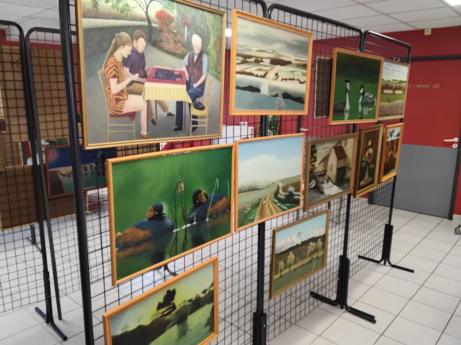 L’exposition des tableaux de Mr Lesmarie