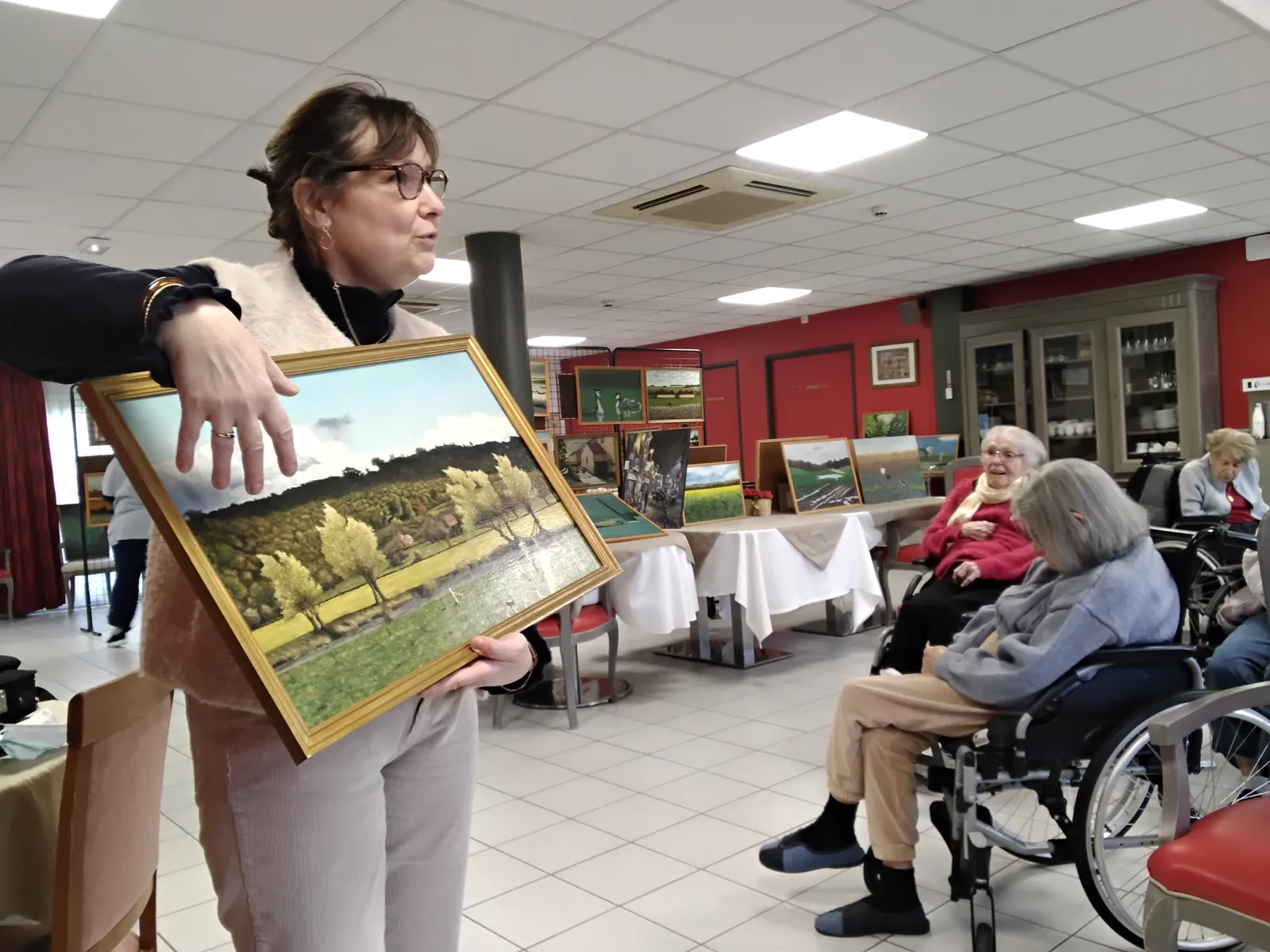 L’exposition des tableaux de Mr Lesmarie