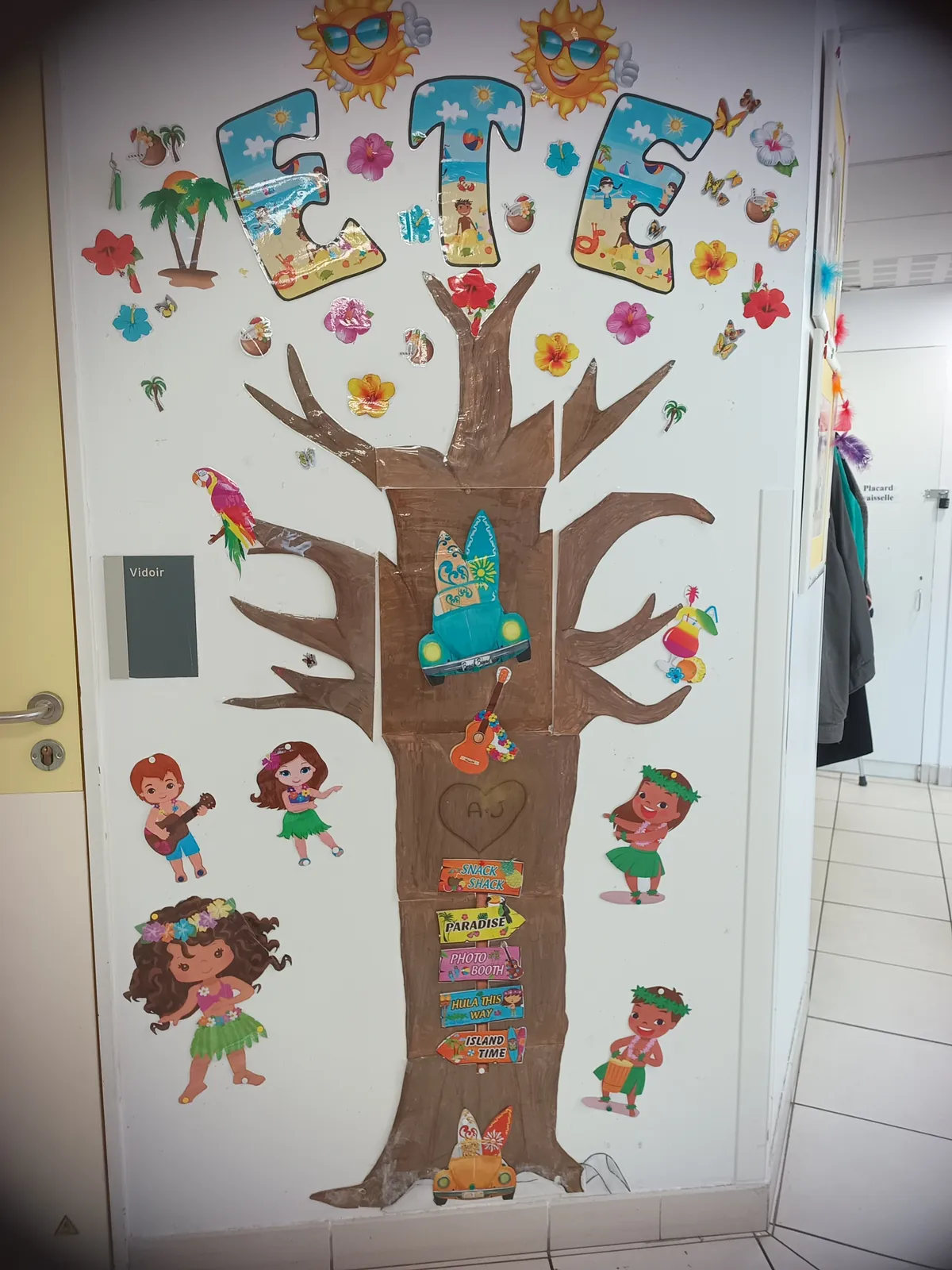 décoration de l'accueil de jour