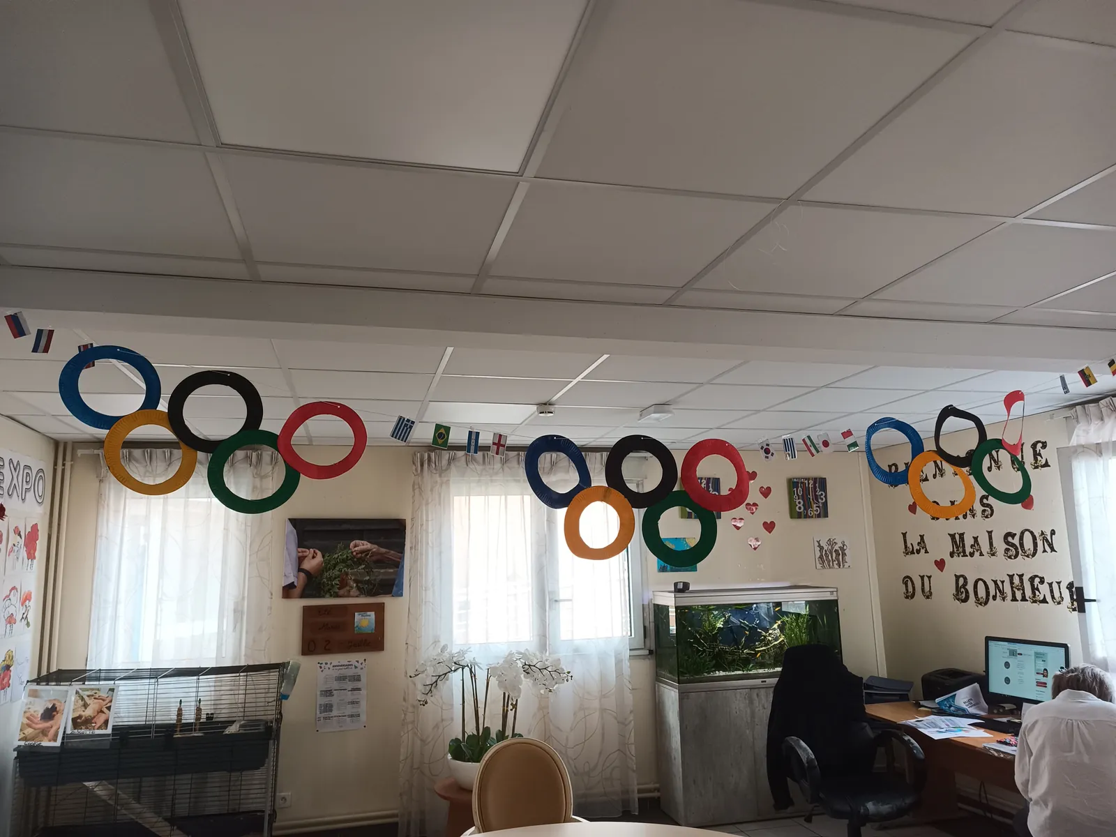 décoration de l'accueil de jour