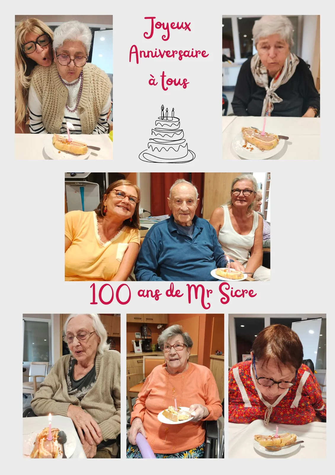 Anniversaires du mois de Septembre et d'un nouveau Centenaire !