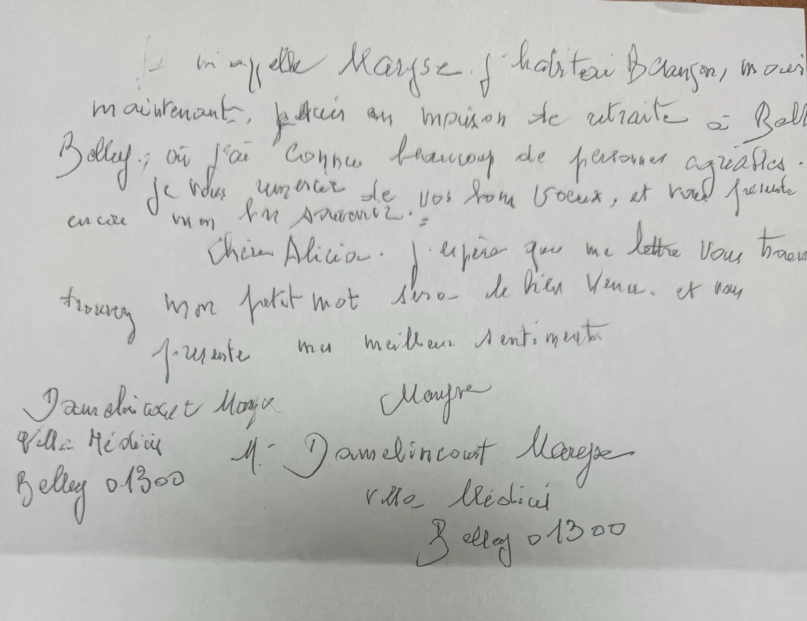 Atelier d'écriture