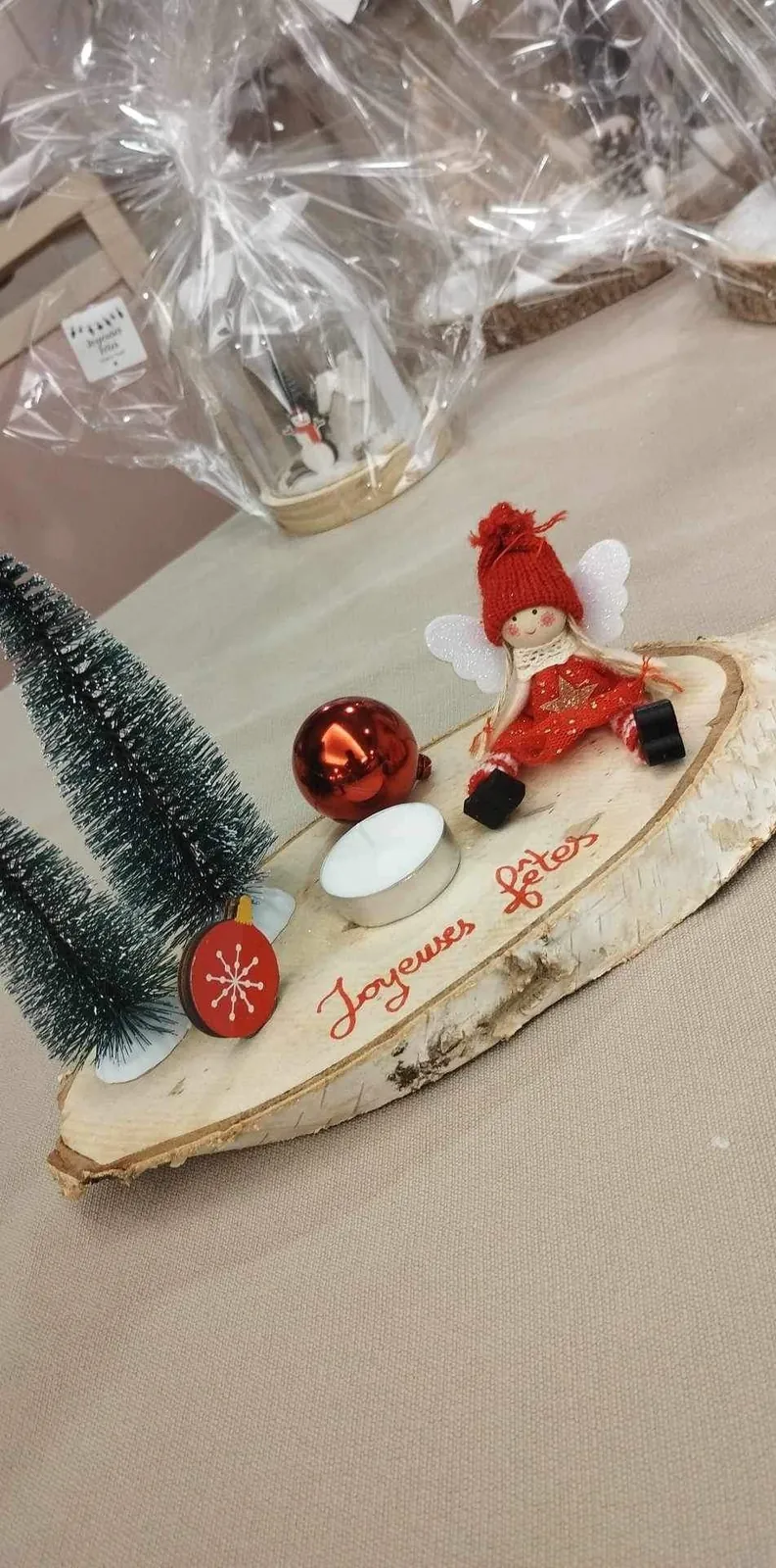 Préparation du marché de Noel 