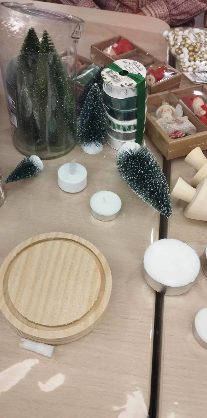 Préparation du marché de Noel 