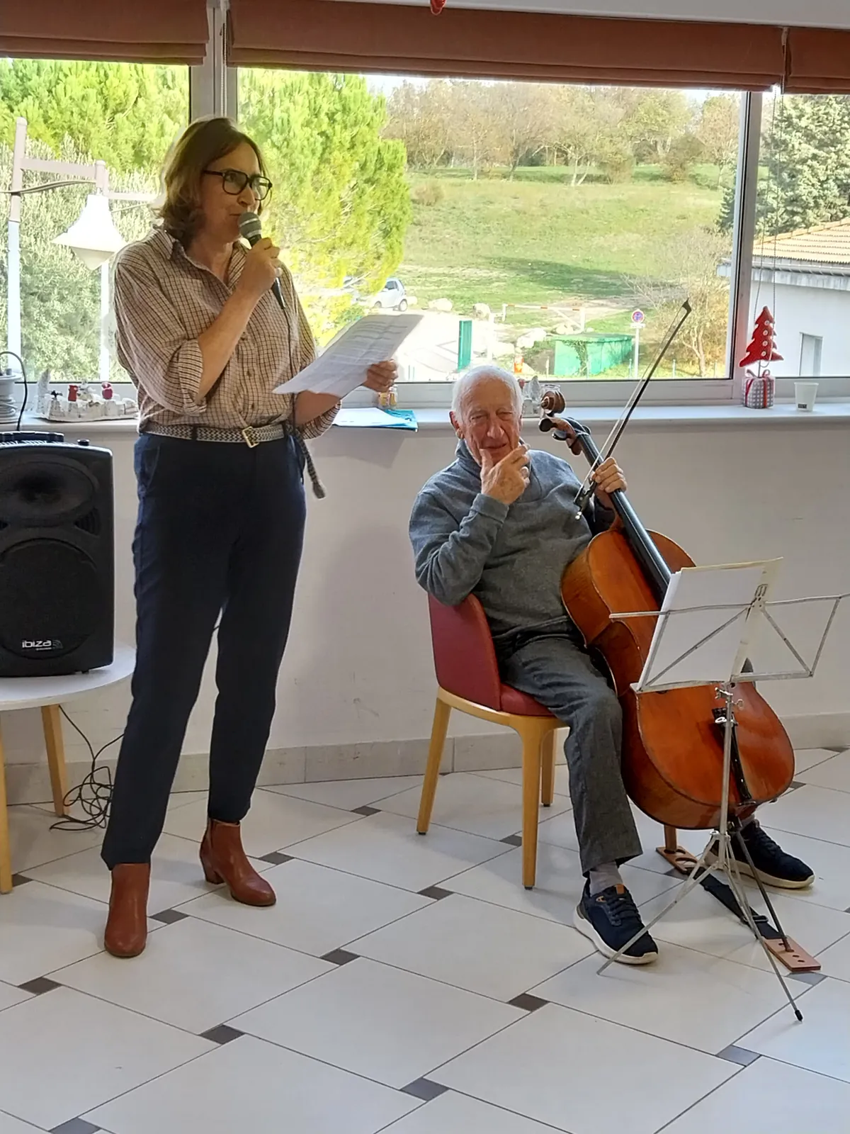 Musiciens renommés,  et visite de Monsieur le Maire
