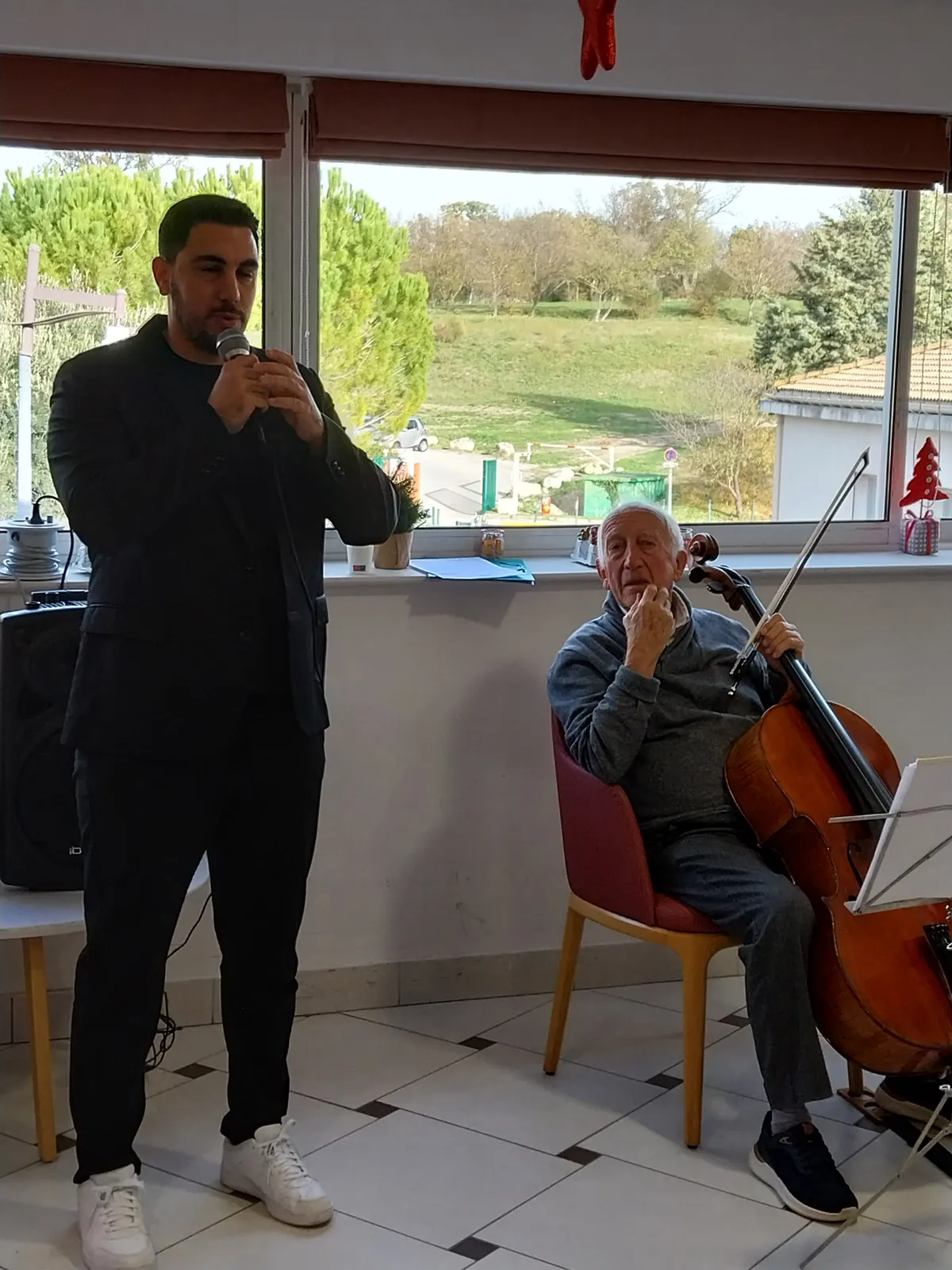 Musiciens renommés,  et visite de Monsieur le Maire