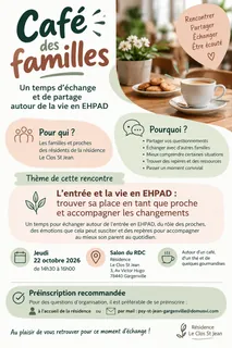 Café des familles – Un moment convivial à partager ! 
