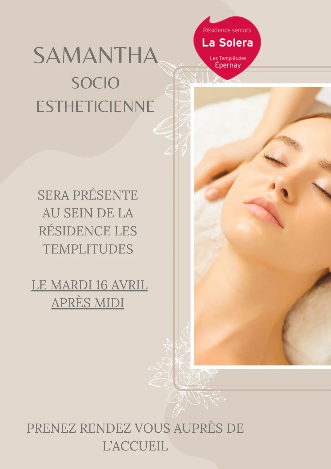 Présence socio esthéticienne