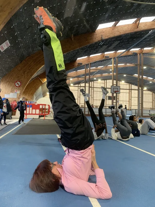 Bouger ensemble...avec les enfants du club d'athlétisme de la ville !