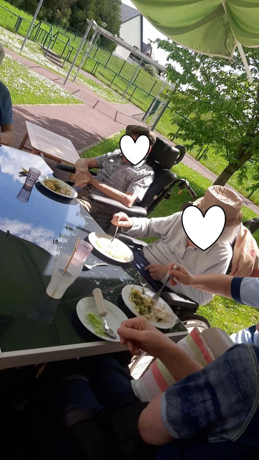 Repas en extérieur 