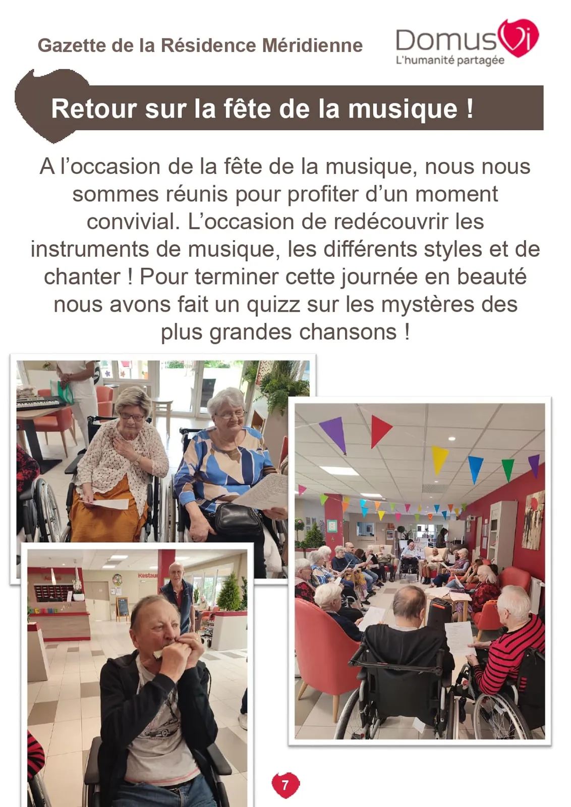 Gazette de la résidence !