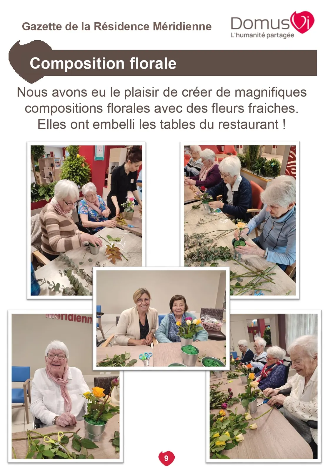 Gazette de la résidence !