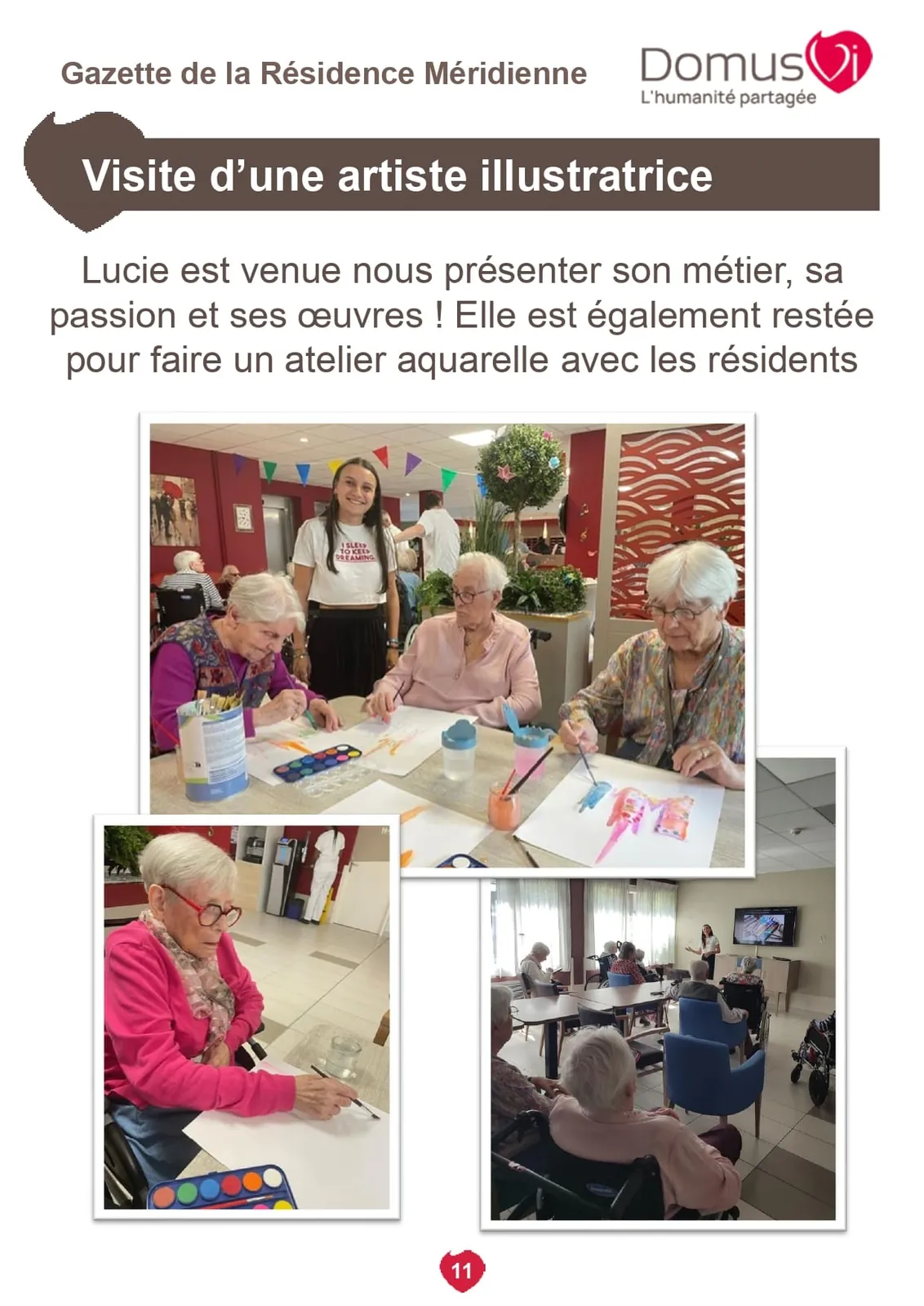 Gazette de la résidence !