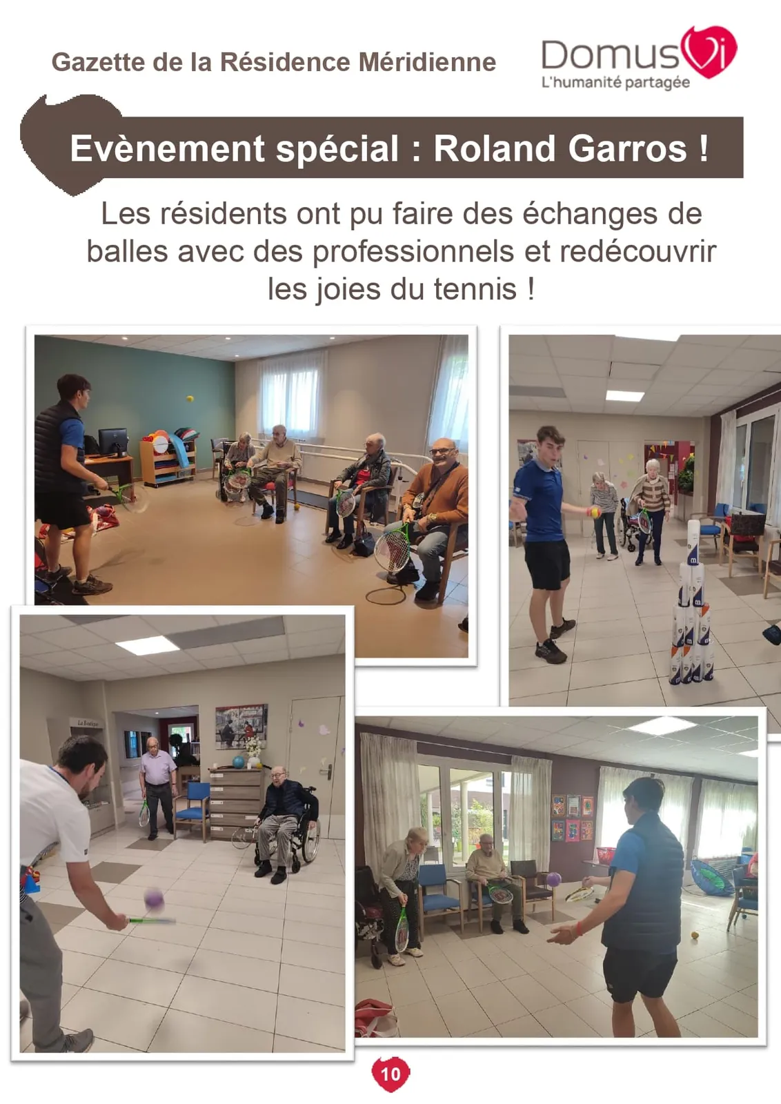 Gazette de la résidence !