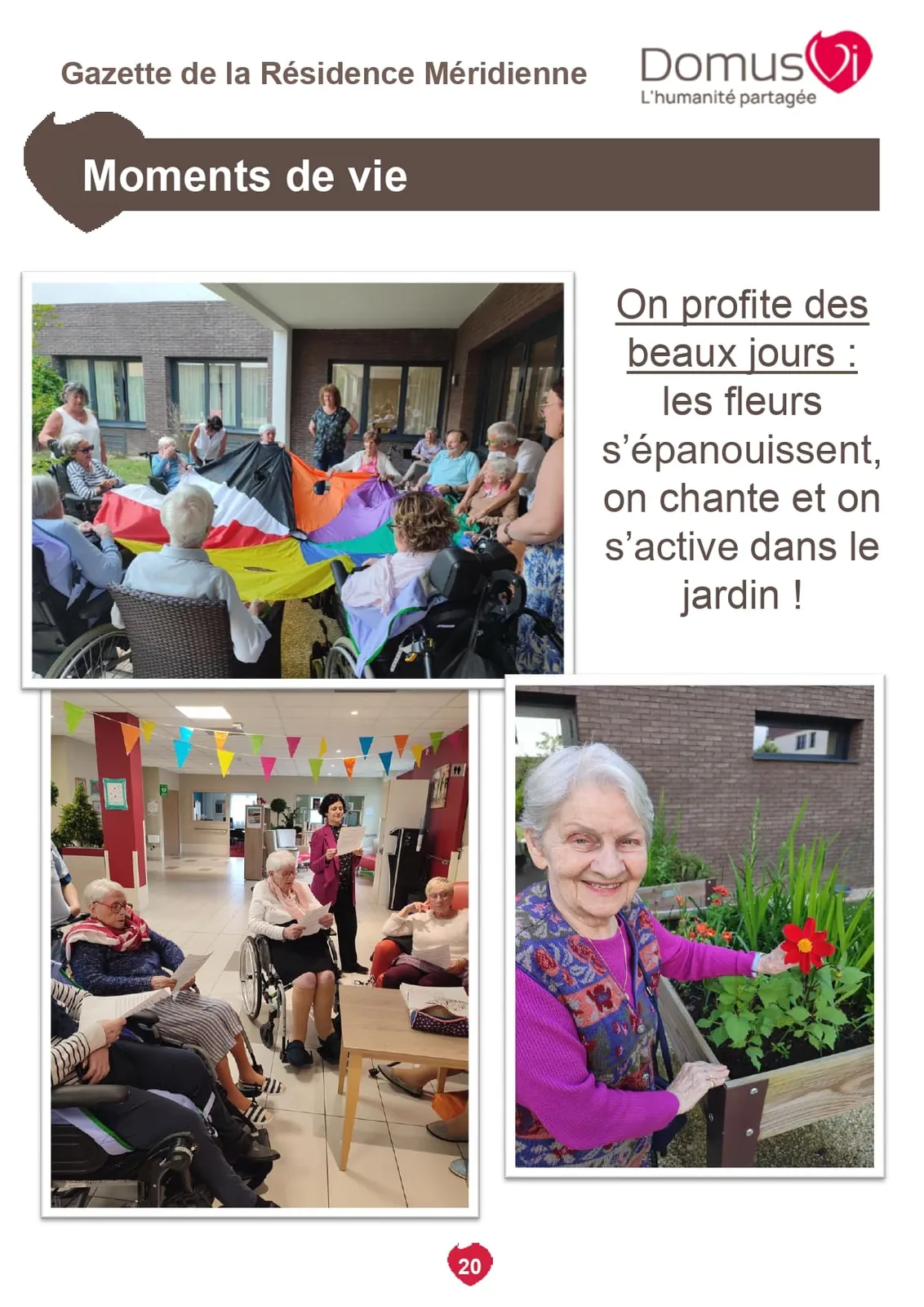 Gazette de la résidence !