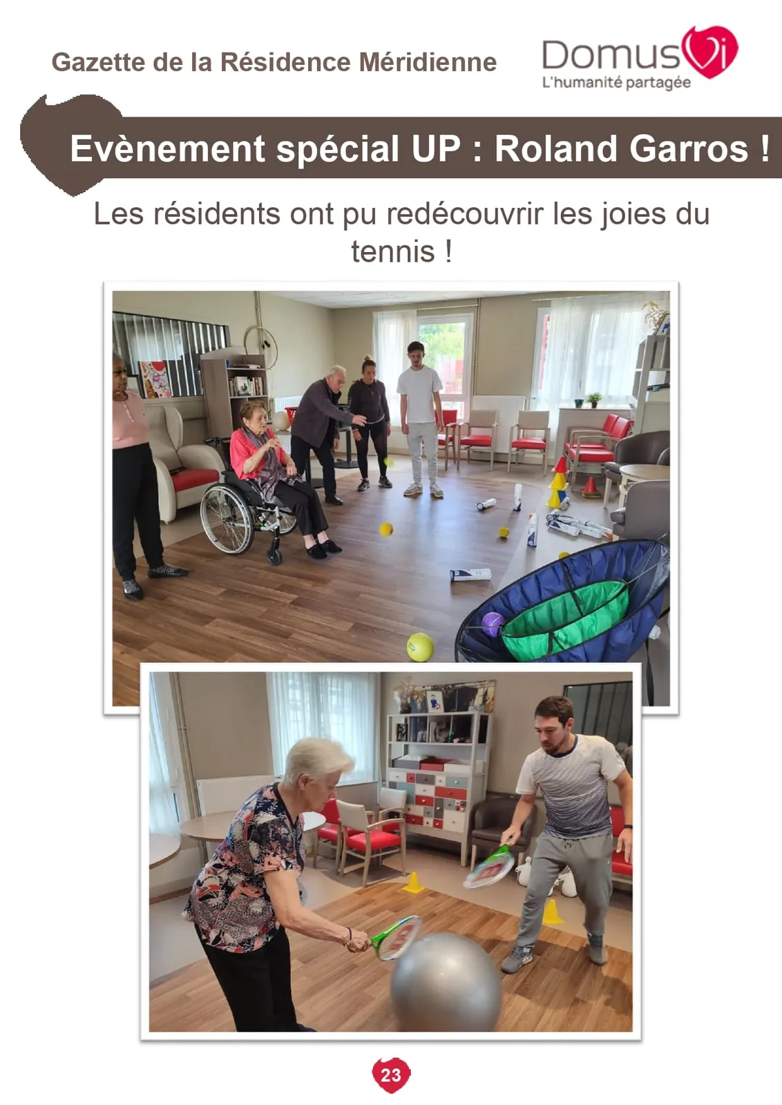 Gazette de la résidence !